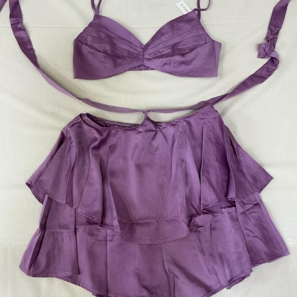 Satin two-piece set